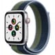 Apple Watch SE（GPS ＋ Cellularモデル）- 44mmシルバーアルミニウムケースとアビスブルー/モスグリーンスポーツループ [MKT03J/A]