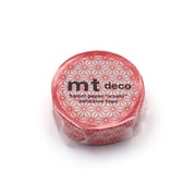 マスキングテープ mt 1P 麻の葉・朱赤 MT01D215R