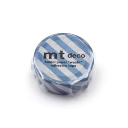 マスキングテープ mt 1P ストライプ・グレイッシュスカイ MT01D374R