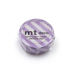 マスキングテープ mt 1P ストライプ・ライラック MT01D376R