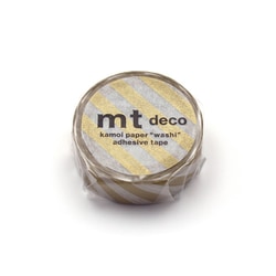 マスキングテープ mt 1P ストライプ・金 MT01D377R