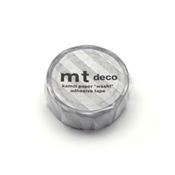 マスキングテープ mt 1P ストライプ・銀 MT01D378R