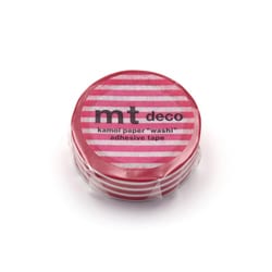 マスキングテープ mt 1P ボーダー・フランボワーズ MT01D383R