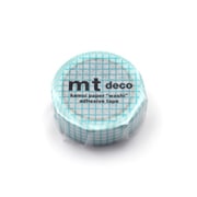 マスキングテープ mt 1P 方眼・ミントブルー MT01D395R