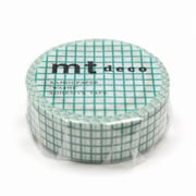 マスキングテープ mt 1P 方眼・エメラルド MT01D397R