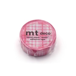 マスキングテープ mt 1P チェック・ライトピンク MT01D420R