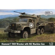 PB72085 1/72 ミリタリーシリーズ 米・ダイヤモンドT969レッカー＋M2機関銃搭載・Eパーツ付 [組立式プラスチックモデル]