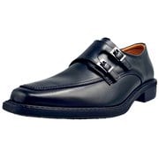 DS5012 BK 24.5 [【日本製】 本革 メンズ ビジネスシューズ ダブルモンク ブラック 24.5cm]
