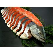 北洋産本紅鮭半身（うす塩）【冷凍】