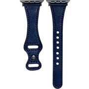 PSNSWVW6L-NV [Apple Watch 42/44mm 用 ピンバックルスリムウェーブ 交換バンド ネイビー]