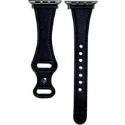 PSNSWVW6S-BK [Apple Watch 38/40mm 用 ピンバックルスリムウェーブ 交換バンド ブラック]