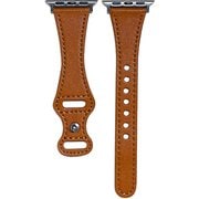 PSNSWVW6S-BW [Apple Watch 38/40mm 用 ピンバックルスリムウェーブ 交換バンド ブラウン]
