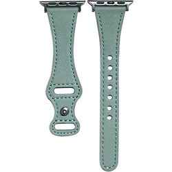 PSNSWVW6S-LGR [Apple Watch 38/40mm 用 ピンバックルスリムウェーブ 交換バンド ライトグリーン]