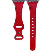 PSNSWVW6S-RD [Apple Watch 38/40mm 用 ピンバックルスリムウェーブ 交換バンド レッド]