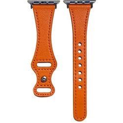 PSNSWVW6S-OR [Apple Watch 38/40mm 用 ピンバックルスリムウェーブ 交換バンド オレンジ]