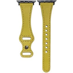 PSNSWVW6S-YW [Apple Watch 38/40mm 用 ピンバックルスリムウェーブ 交換バンド イエロー]