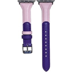 PSNTWSW6L-PVT [Apple Watch 42/44mm 用 ツインカラースリム 交換バンド ピンク・バイオレット]