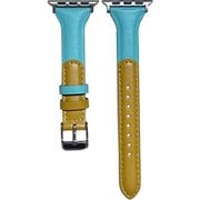PSNTWSW6S-MYW [Apple Watch 38/40mm 用 ツインカラースリム 交換バンド ミント・イエロー]