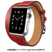 HR-18SMW05-1-4 [Apple Watch 40/38mm 用 二重巻き トゥーループ 交換バンド レッド]