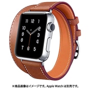 HR-18SMW05-2-3 [Apple Watch 44/42mm 用 二重巻き トゥーループ 交換バンド ブラウン]