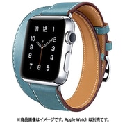 HR-18SMW05-2-5 [Apple Watch 44/42mm 用 二重巻き トゥーループ 交換バンド ブルー]