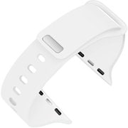 AW-SIN01WH [Apple Watch 38/40mm 用 ステッチ付きシリコン 交換バンド ホワイト]