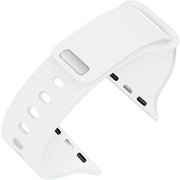 AW-SIN02WH [Apple Watch 42/44mm 用 ステッチ付きシリコン 交換バンド ホワイト]