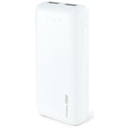 軽量＆スリムモバイルバッテリー 10000mAh ホワイト BACLCK10000WH