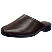 NS560 CH M [【日本製】 メンズ 本革 ドクター サンダル スリッパ チョコ M（25.0cm～25.5cm）]