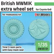 DW35131 1/35 ディティールアップパーツ 現用 イギリス陸軍 コヨーテ戦術支援車用自重タイヤ 追加分2個セット （ホビーボス用） [プラモデル用パーツ]