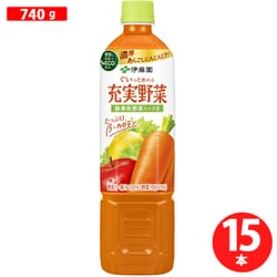 エコボトル 充実野菜 緑黄色野菜ミックス 740g×15本 [野菜果汁飲料]