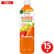 エコボトル 充実野菜 緑黄色野菜ミックス 740g×15本 [野菜果汁飲料]