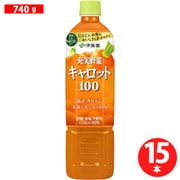 エコボトル 充実野菜 キャロット100 740g×15本 [野菜果汁飲料]