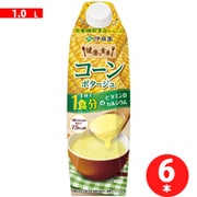 コーンポタージュ キャップ付き 紙パック 1L×6本 [スープ]