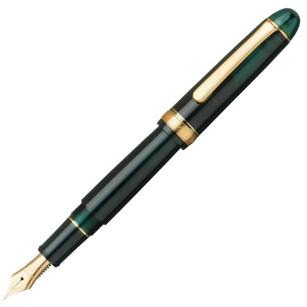 プラチナ万年筆 PLATINUM PEN  1751410 [PNB-15000 41-0 ローレルグリーン 万年筆 両用式 SF（細軟字）]