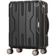 スーツケース 拡張タイプ 旅行日数目安：1～2泊 34L/拡張時41L TSAロック搭載 機内持ち込み可 ダブルキャスターファスナーキャリー ブラック 5109-46-BK
