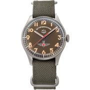 SS NATOストラップ カーキナイロン×レザー 並行輸入品 2年保証 GAGARIN 2416-3805145