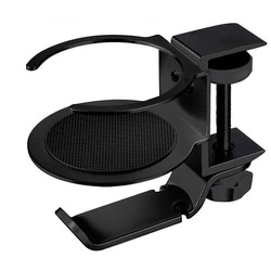 アルミデスクフック＆カップホルダー ブラック ALDESKCUP-BK