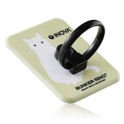 3R-BRI01KC01WB [BUNKER RING バンカーリング INOVA 角プレート おすわり白猫×ベージュ]
