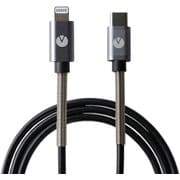 INOVA MFI認証済 スプリングケーブル USB Type-C to Lightning ブラック 3R-NCR04BK