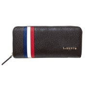 ラウンドファスナー 長財布 トリコロールカラー クロ 6LB09B LiBERTO EDWIN