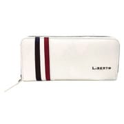 ラウンドファスナー 長財布 トリコロールカラー シロ 6LB09B LiBERTO EDWIN