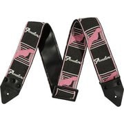 限定 Fender （フェンダー）ストラップ ピンク（BK/WH/PK） Hama Okamoto Signature Strap BK/WH/PK