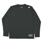 L51500 N9 L [LOTTO DRYメッシュロングTシャツ メンズ ブラック Lサイズ]