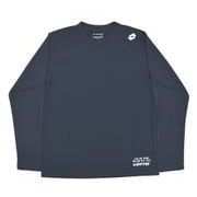 L51500 67 M [LOTTO DRYメッシュロングTシャツ メンズ ネイビー Mサイズ]
