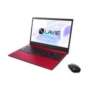 ノートパソコン/LAVIE N15/15.6型/Ryzen 5/メモリ 8GB/SSD 256GB/Windows 11 Home/Microsoft Office Home & Business 2021/レッド PC-N1555CAR