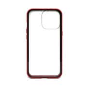 AC-P21P-FC RD [iPhone 13 Pro用 360°全面保護 強硬度ガラス+アルミバンパーケース レッド]