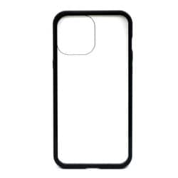 AC-P21X-MC BK [iPhone 13 Pro Max用 高品質背面ガラス+アルミバンパーケース ブラック]
