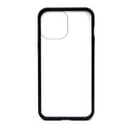 AC-P21X-MC BK [iPhone 13 Pro Max用 高品質背面ガラス+アルミバンパーケース ブラック]