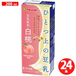 ひとつ上の豆乳 豆乳飲料白桃 200ml×24本